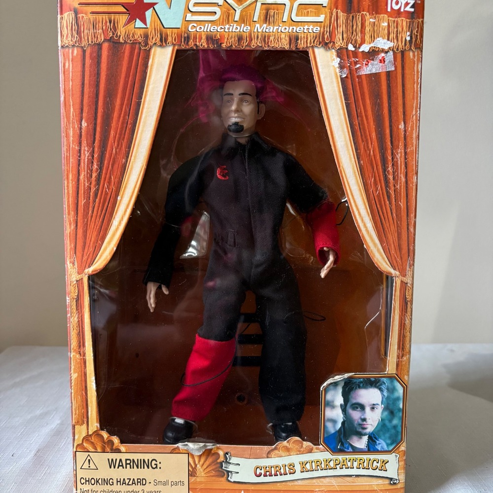 NSYNC Chris Kirkpatrick Collectible Marionette Living Toyz 2000 Figure No. 01510